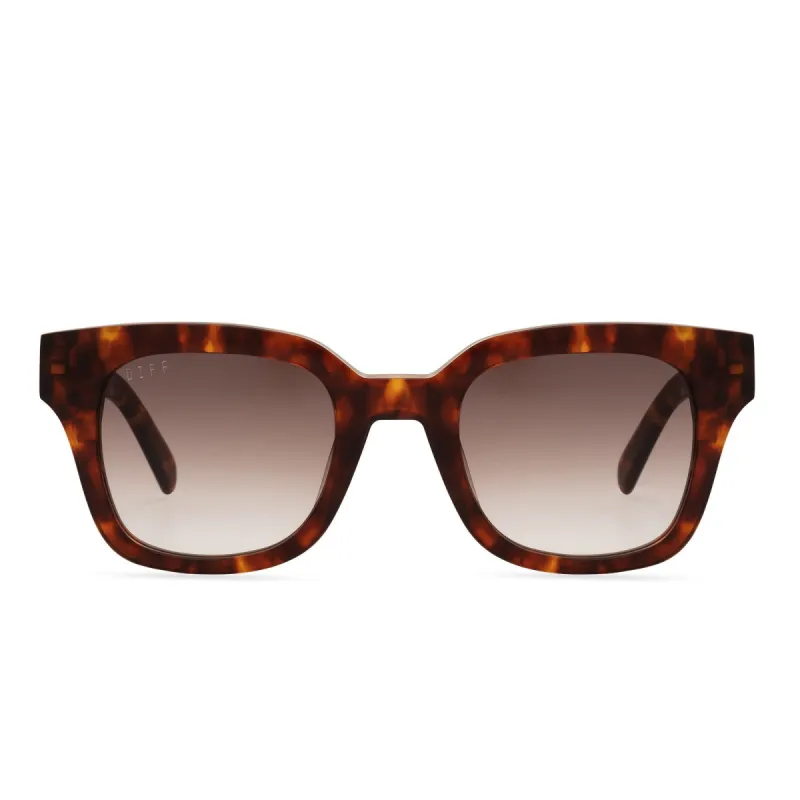 JEAN - AMBER TORTOISE + BROWN GRADIENT + POLARIZED SUNGLASSES sold by Diff Eyewear