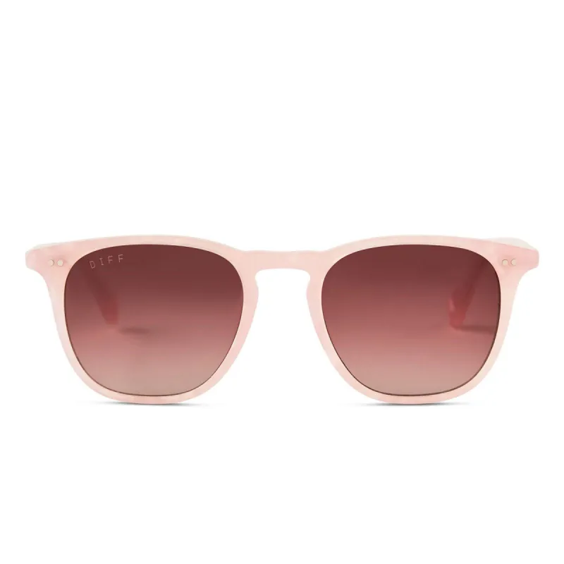 MAXWELL - GEO PINK + WINE GRADIENT SUNGLASSES sold by Diff Eyewear