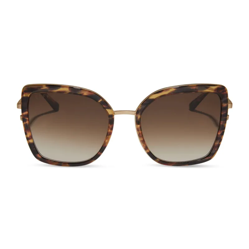 CLARISSE - WILD TORTOISE + BROWN GRADIENT SUNGLASSES sold by Diff Eyewear