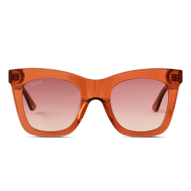 KAIA - BROWN SUGAR + WINE GRADIENT SUNGLASSES sold by Diff Eyewear