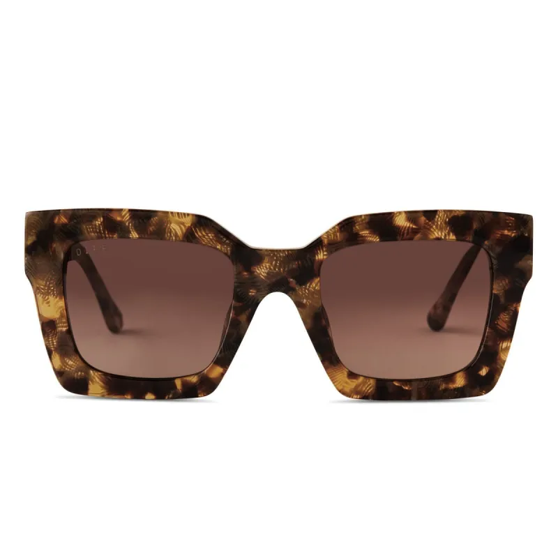 DANI - TOASTED COCONUT + BROWN GRADIENT POLARIZED SUNGLASSES sold by Diff Eyewear