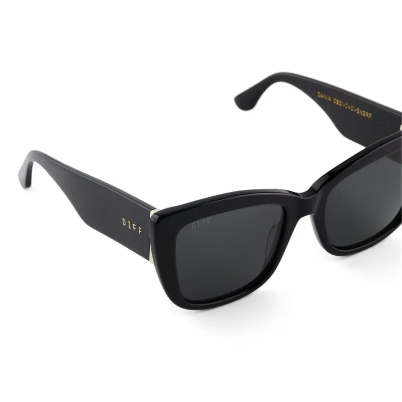 DANIA - BLACK + GREY POLARIZED SUNGLASSES sold by Diff Eyewear