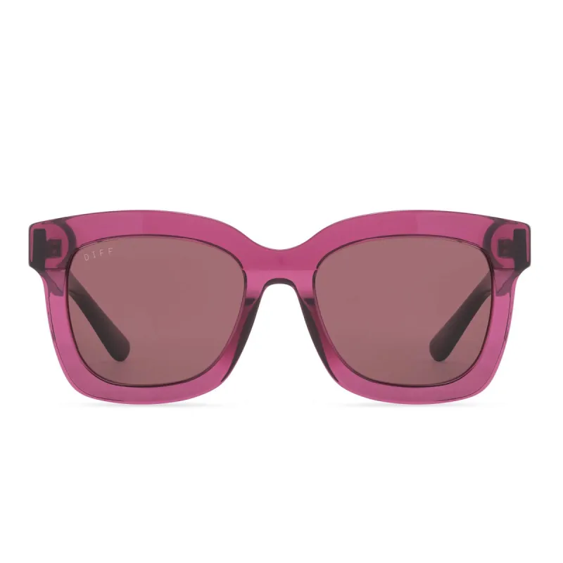 CARSON - UMBRIA CRYSTAL + WINE SUNGLASSES sold by Diff Eyewear