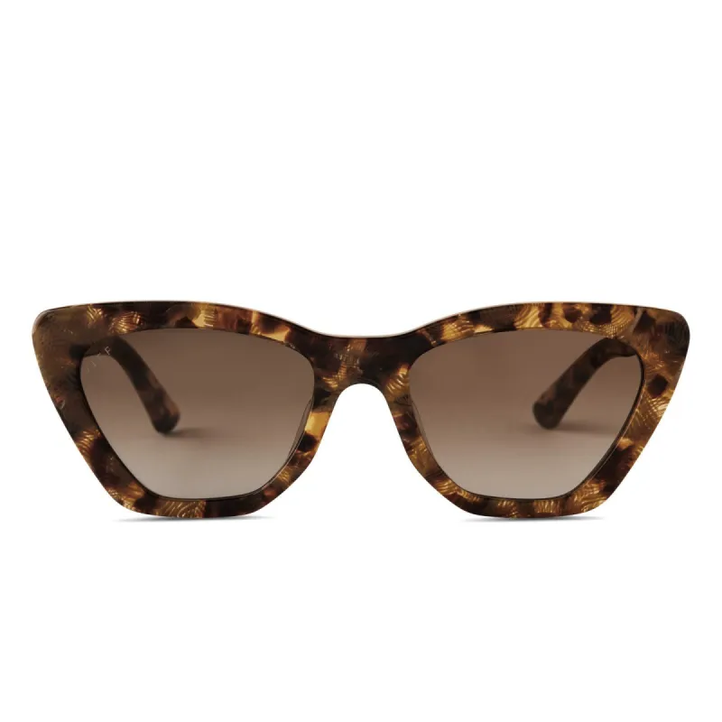 CAMILA - TOASTED COCONUT + BROWN GRADIENT SUNGLASSES sold by Diff Eyewear