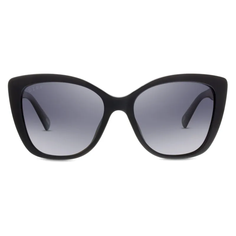 RUBY - BLACK + GREY GRADIENT + POLARIZED SUNGLASSES sold by Diff Eyewear