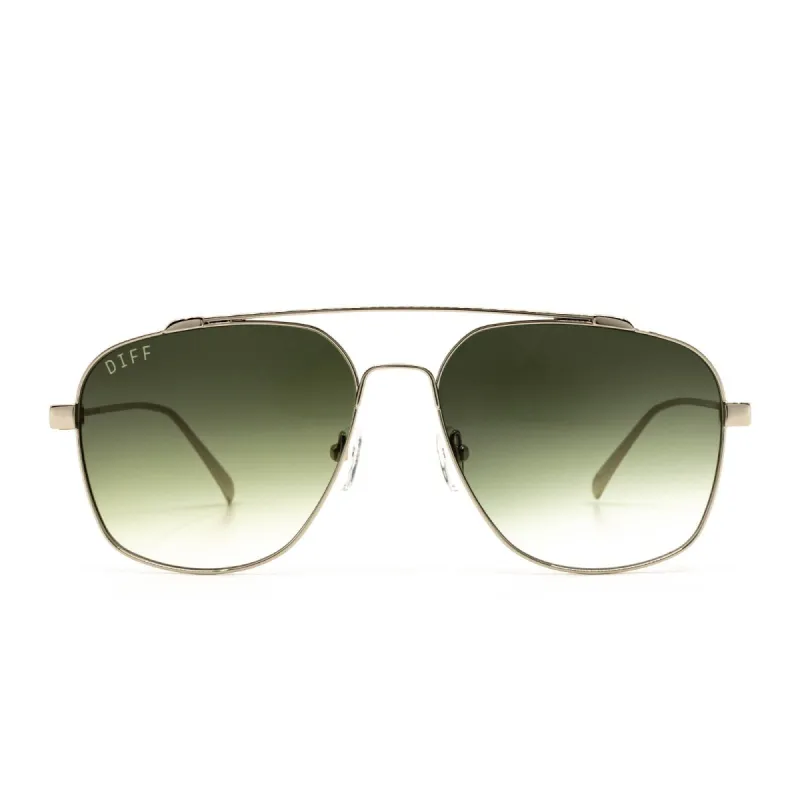 ATLAS - SILVER + G15 GRADIENT SUNGLASSES sold by Diff Eyewear