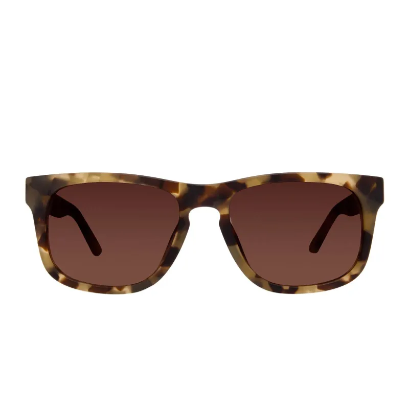 RILEY - MATTE MOSS HAVANA + BROWN GRADIENT SUNGLASSES sold by Diff Eyewear