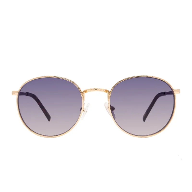 BROOKS - GOLD + BLUE GRADIENT SUNGLASSES made by Diff Eyewear