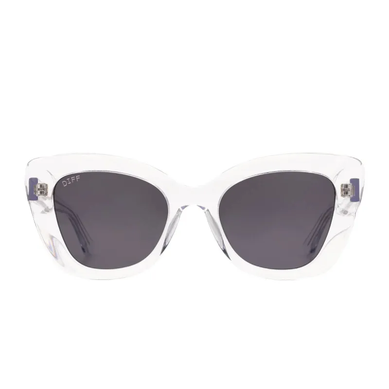 RAVEN- CLEAR + GREY SUNGLASSES sold by Diff Eyewear