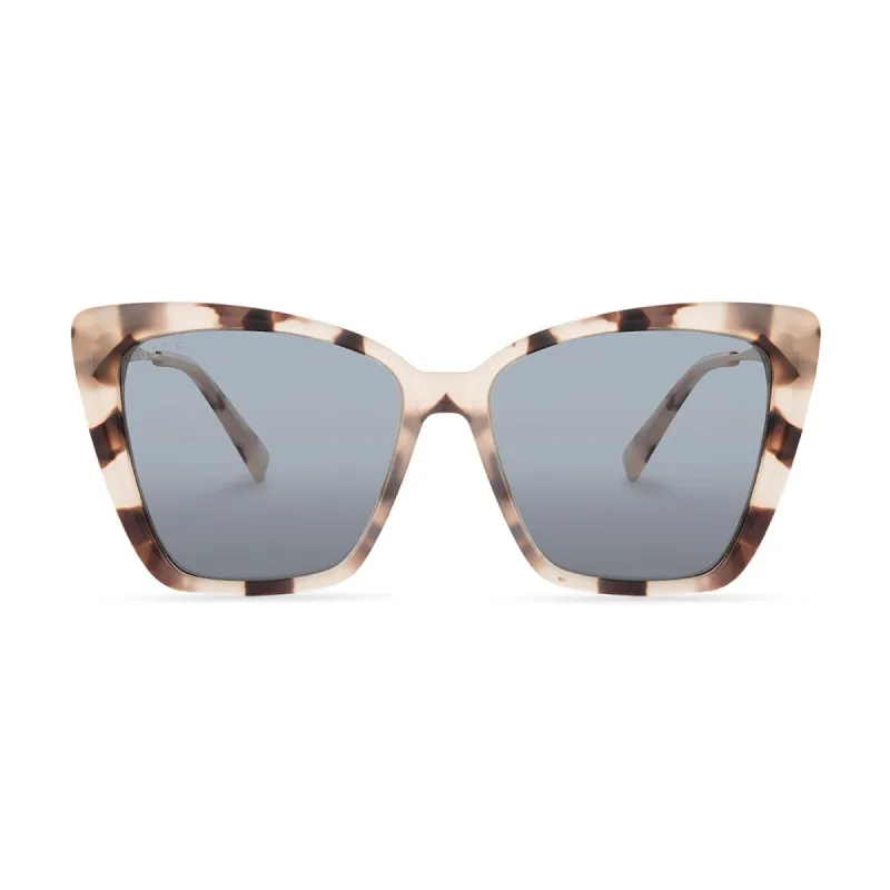 BECKY IV - CREAM TORTOISE + GREY SUNGLASSES sold by Diff Eyewear