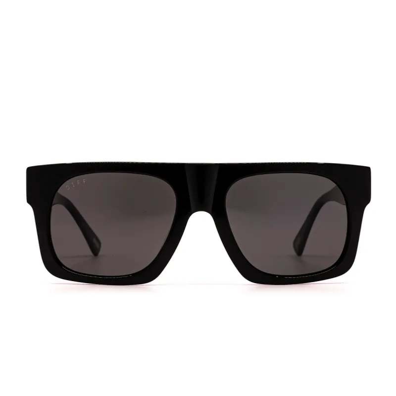 DUKE - BLACK + GREY + POLARIZED SUNGLASSES sold by Diff Eyewear