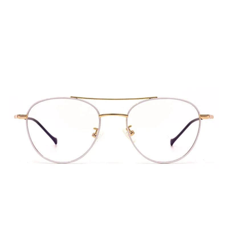 AIDEN - WHITE + GOLD + BLUE LIGHT TECHNOLOGY GLASSES sold by Diff Eyewear