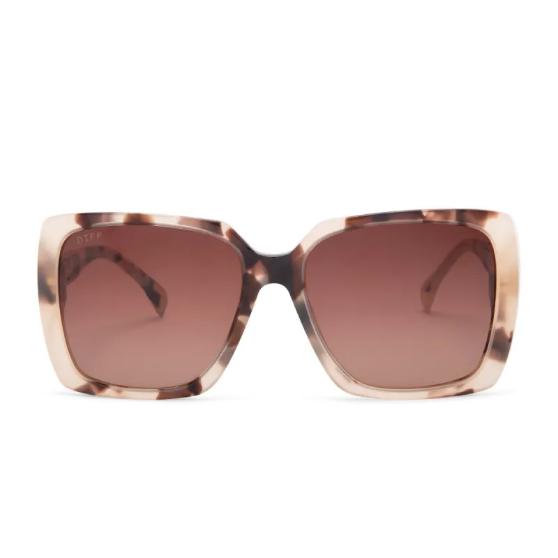 SOPHIE - CREAM TORTOISE + BROWN GRADIENT SUNGLASSES sold by Diff Eyewear