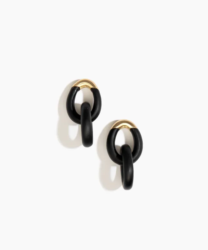 Large Rock Chain Earrings sold by Dinosaur Designs