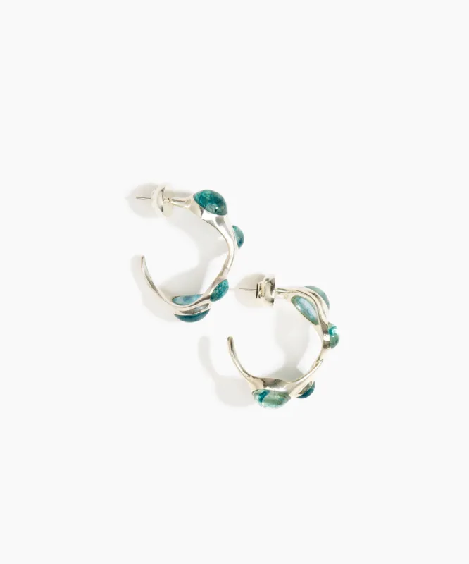 Watercolor Hoop Earrings sold by Dinosaur Designs