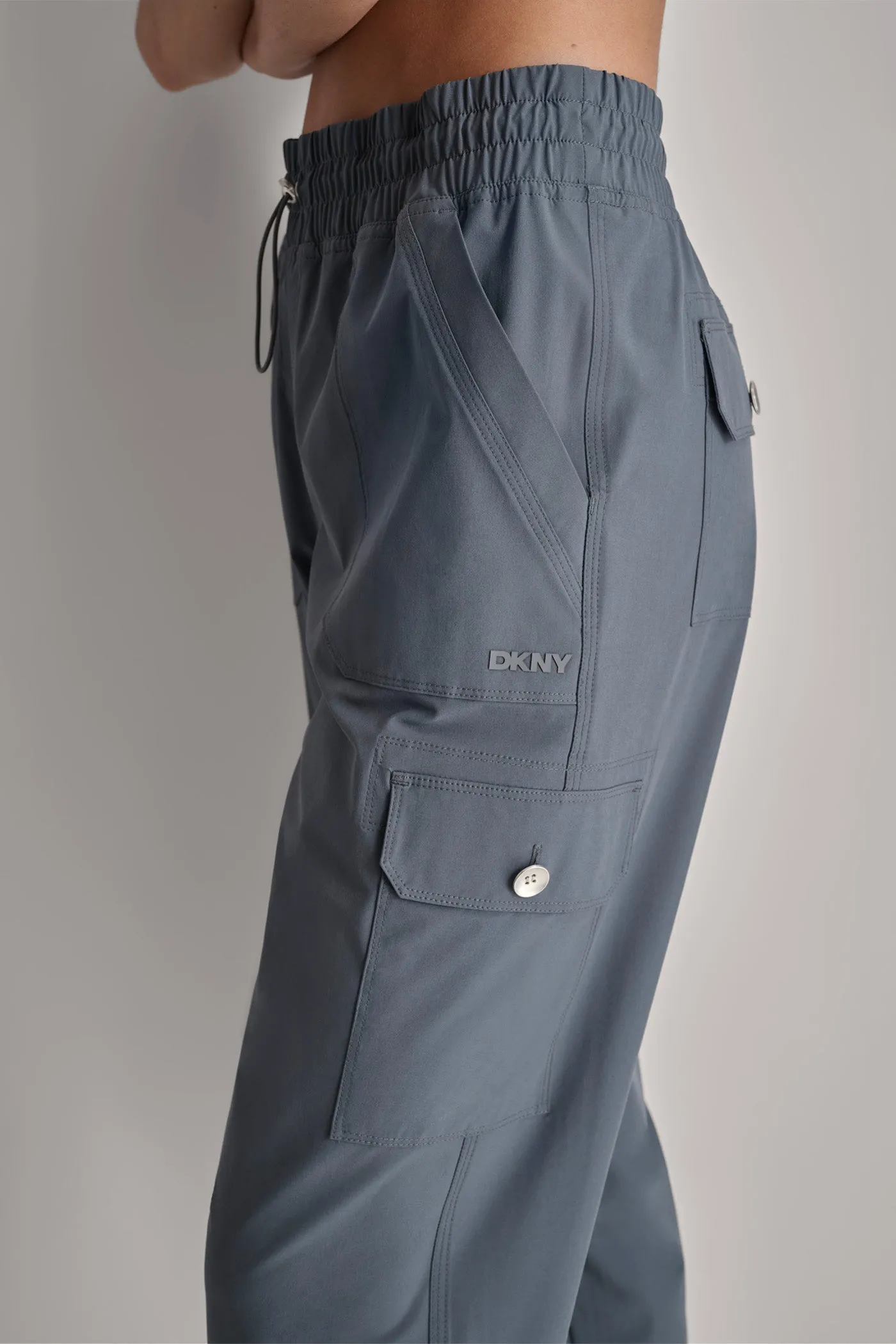SMOCKED WAIST CARGO JOGGER sold by DKNY product image thumbnail 4