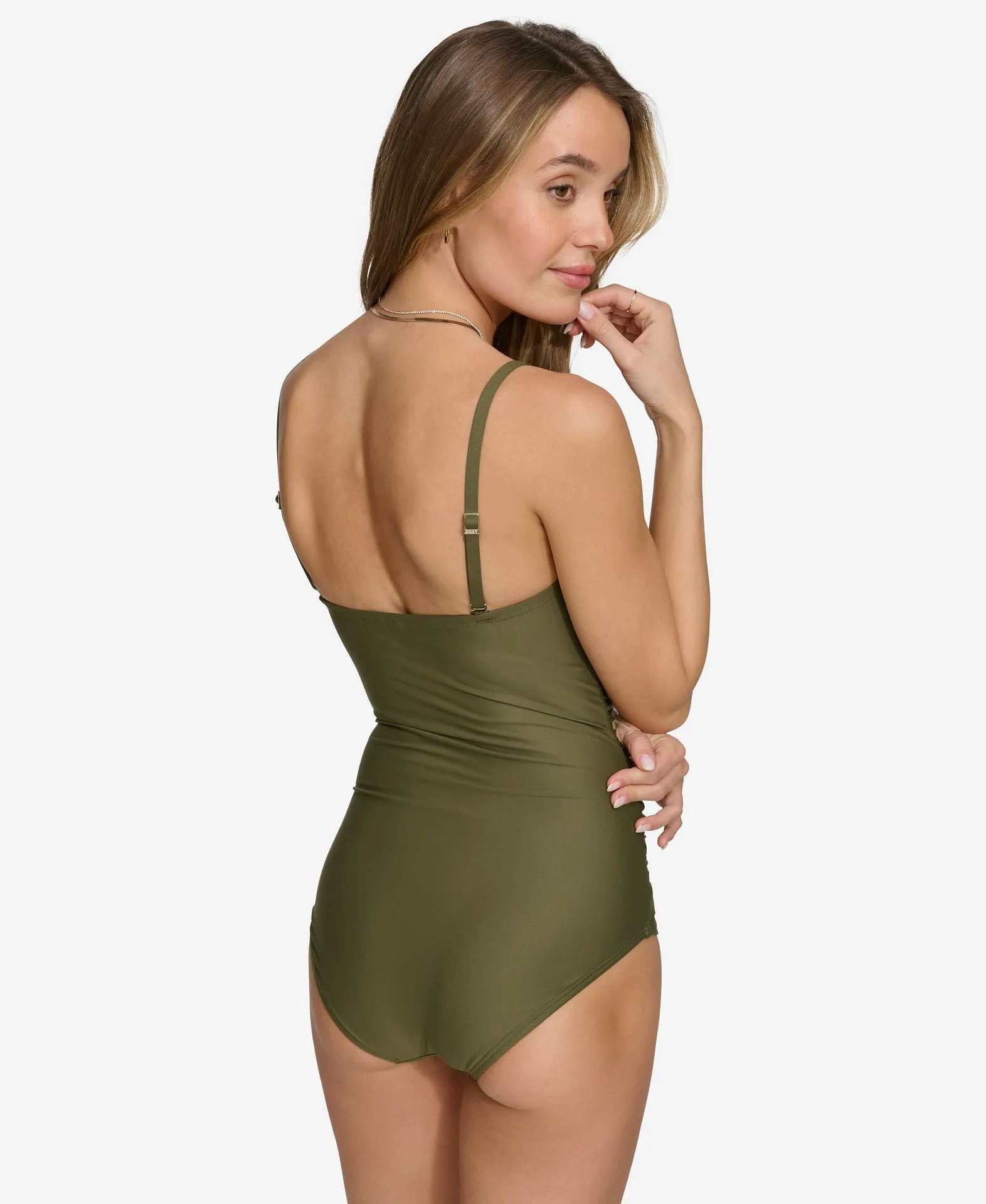 ONE PIECE SHIRRED BANDEAU sold by DKNY product image thumbnail 3