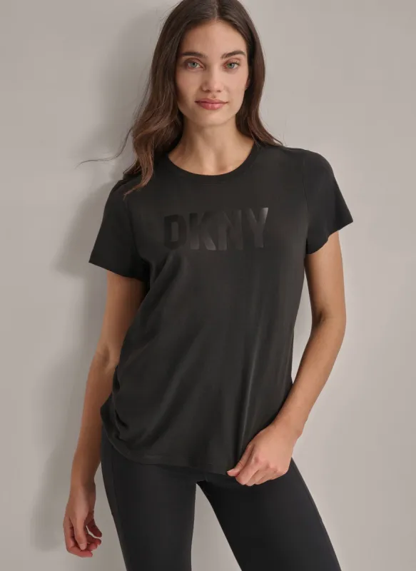 SATIN LOGO TEE sold by DKNY