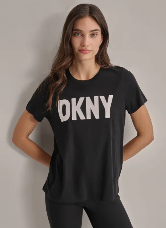 EXPLODED LOGO CREW NECK TEE sold by DKNY