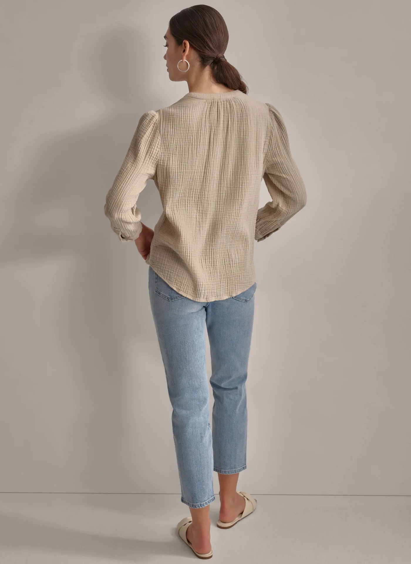 JEWEL NECK HENLEY sold by DKNY product image thumbnail 2