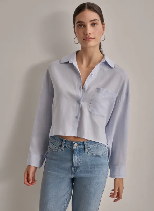 OVERSIZED CROPPED BUTTON FRONT sold by DKNY