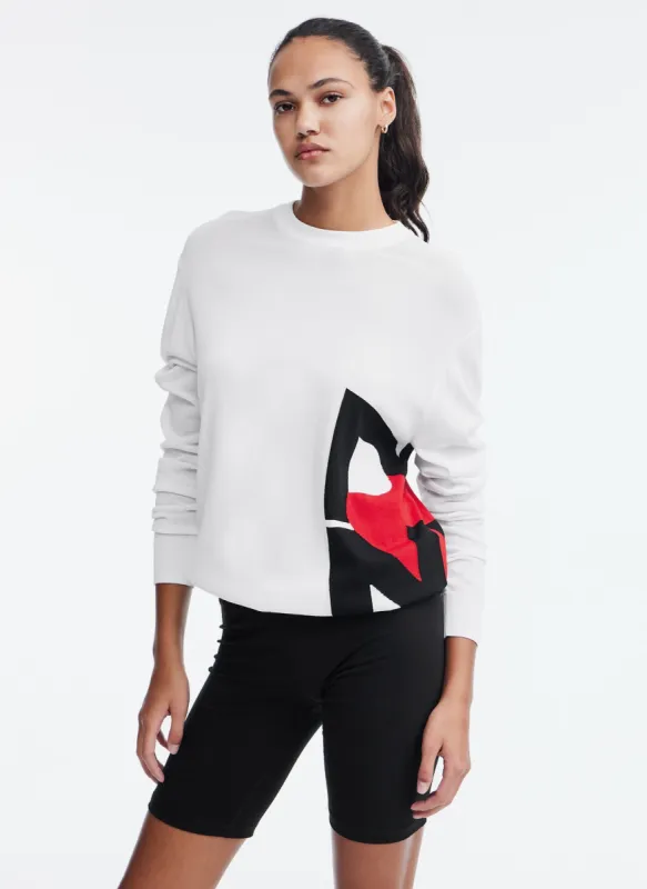 SWEATER WITH SIDE LOGO sold by DKNY