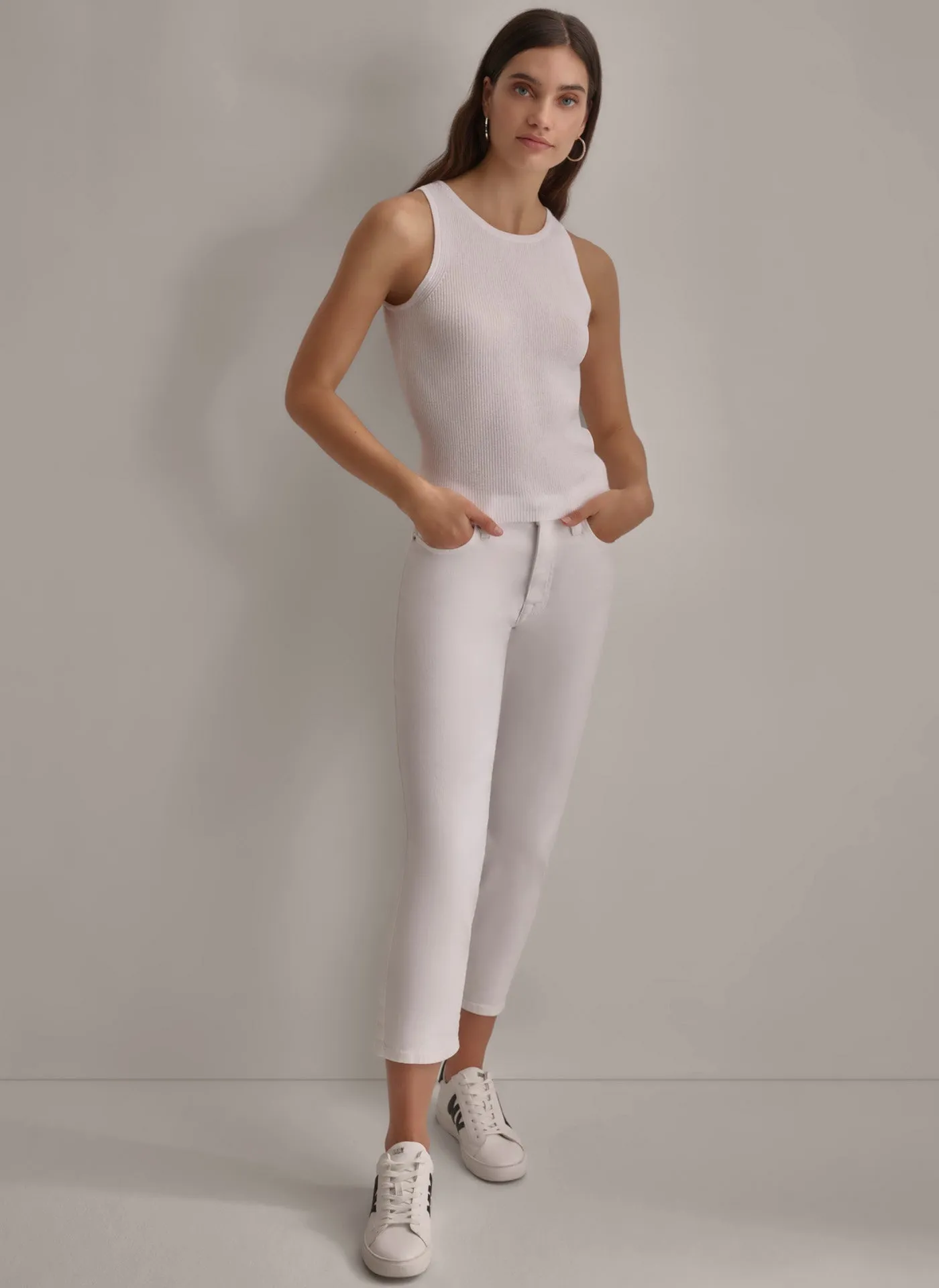CREW NECK RIB TANK sold by DKNY product image thumbnail 3
