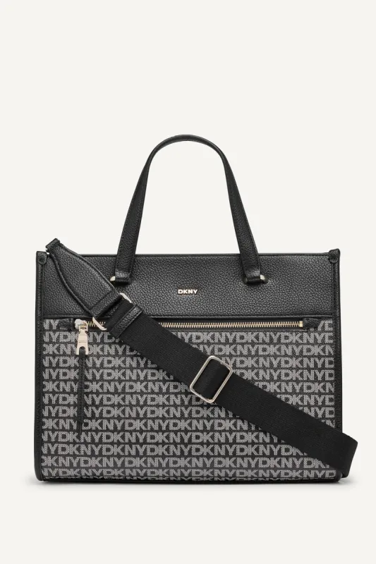 ZOIE LOGO MEDIUM TOTE sold by DKNY