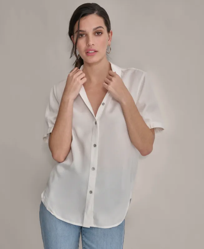ROLLED SLEEVE SHIRT sold by DKNY