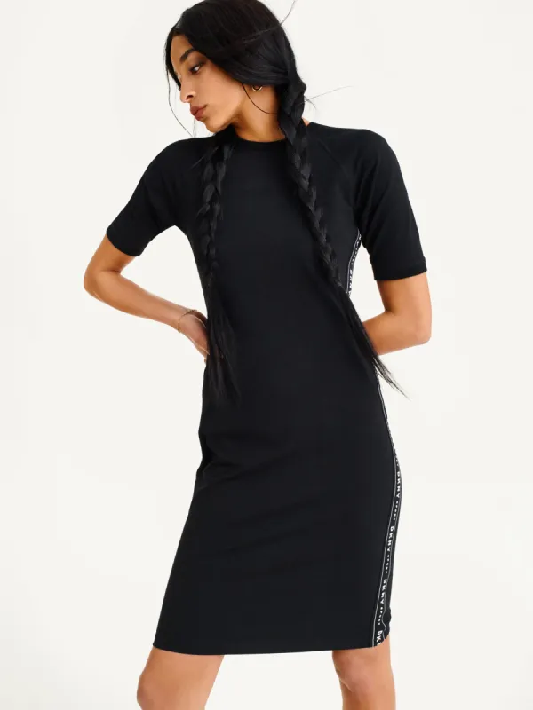 BODYCON DRESS WITH LOGO TAPING sold by DKNY