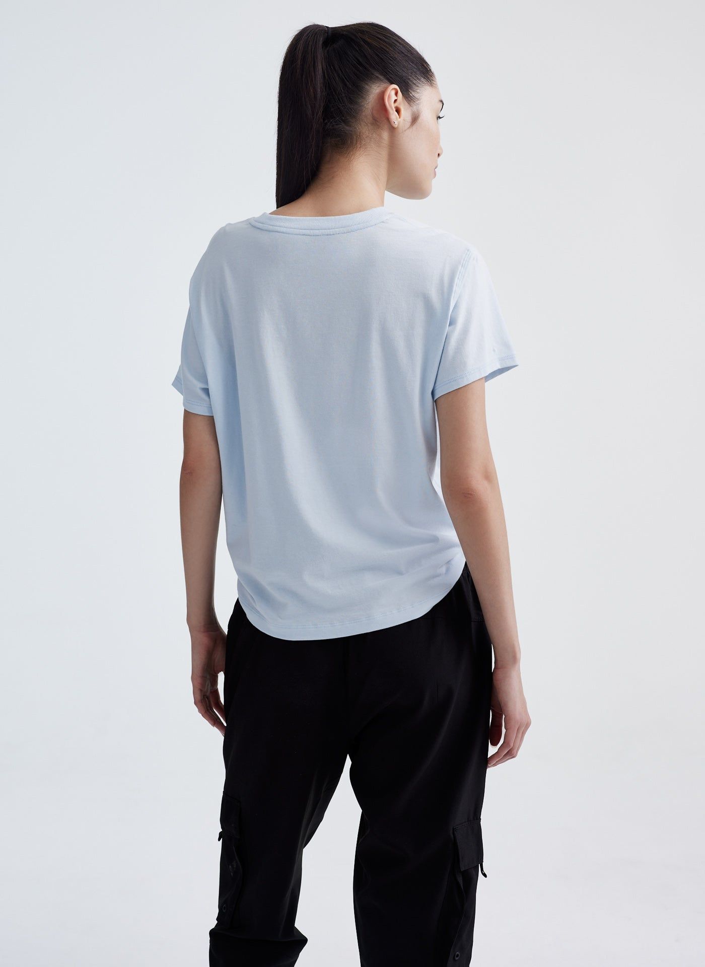 METALLIC BUBBLE LOGO KNOT FRONT TEE sold by DKNY product image thumbnail 2