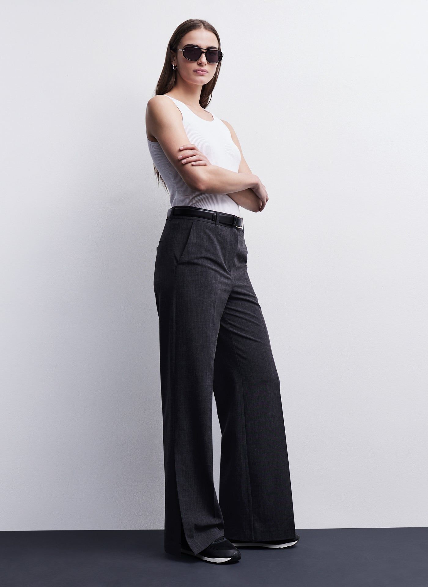 WIDE LEG PANTS sold by DKNY