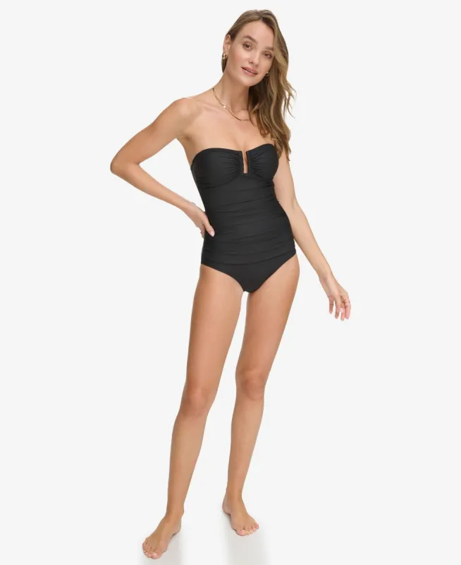 U-WIRE BANDEAU ONE PIECE sold by DKNY