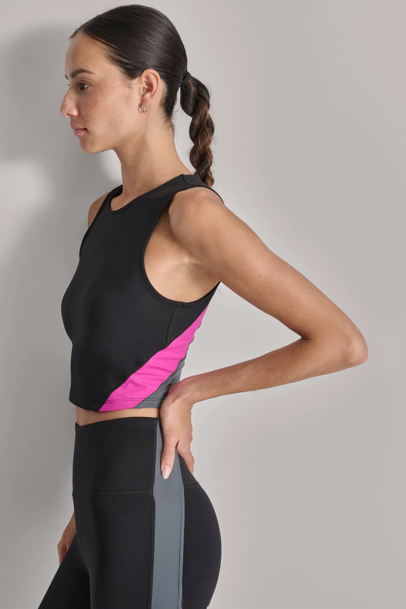 BALANCE COMPRESSION COLORBLOCK CROP TANK sold by DKNY product image thumbnail 5