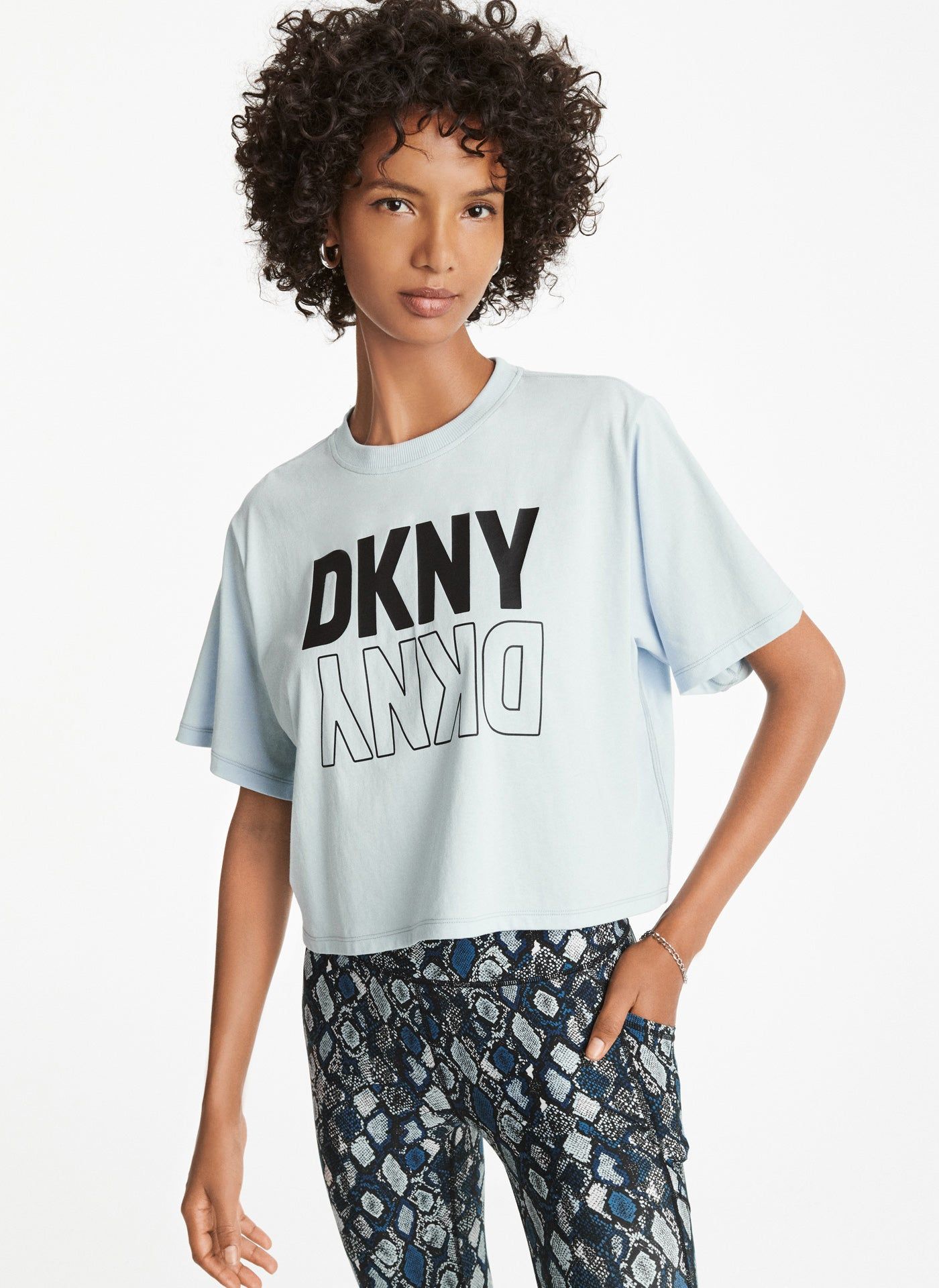 Flip Reflect Logo Cropped Tee sold by DKNY