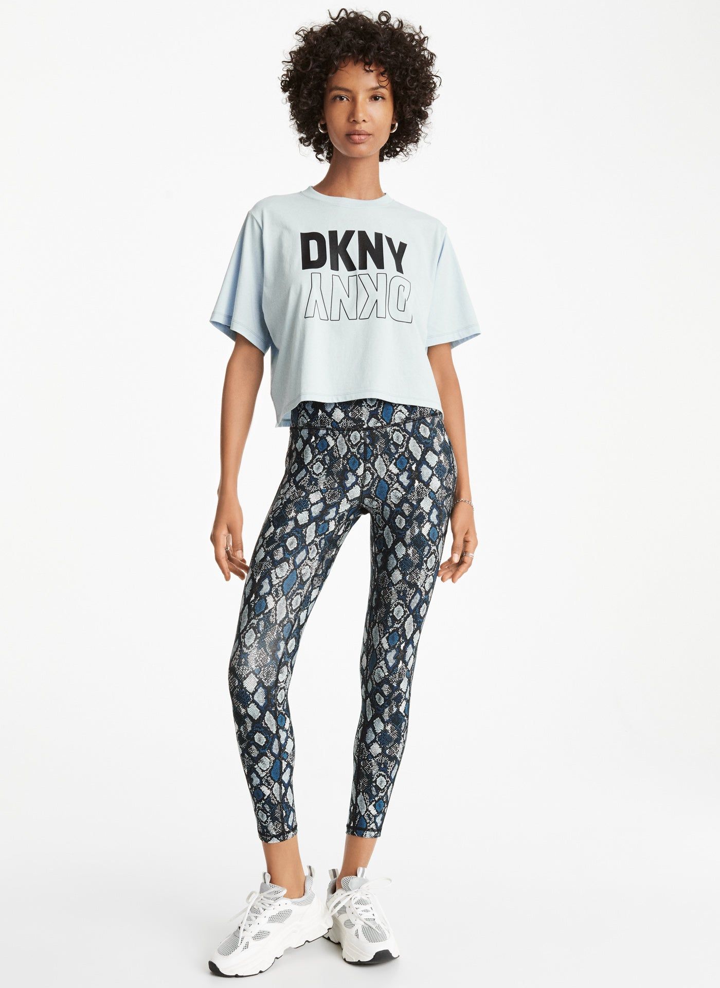 Flip Reflect Logo Cropped Tee sold by DKNY product image thumbnail 3