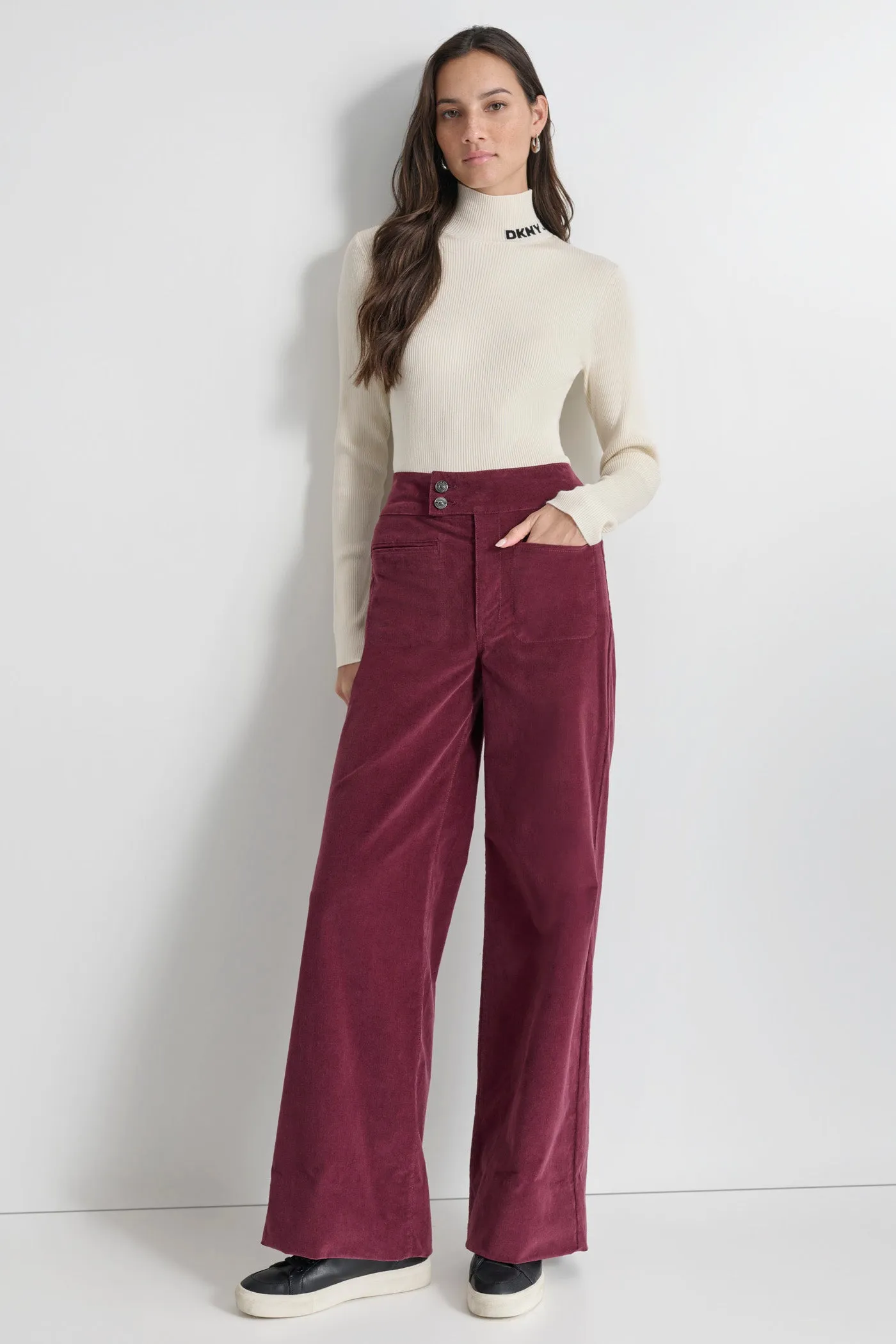 CORDUROY WIDE LEG PANT sold by DKNY product image thumbnail 3