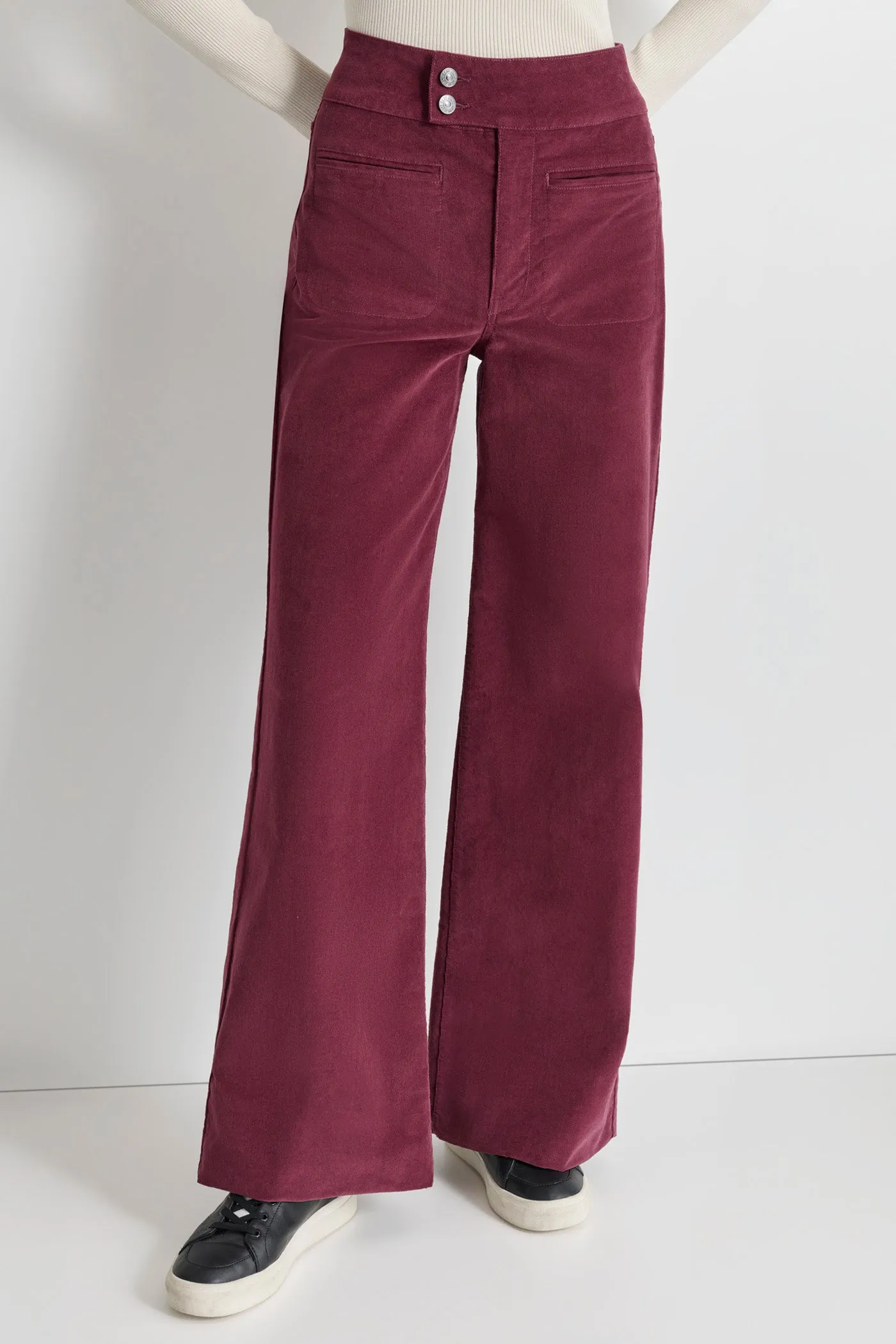 CORDUROY WIDE LEG PANT sold by DKNY