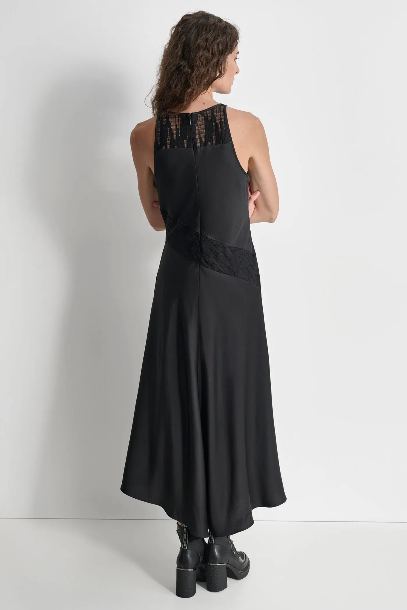 SATIN MIX LACE DRESS sold by DKNY product image thumbnail 2