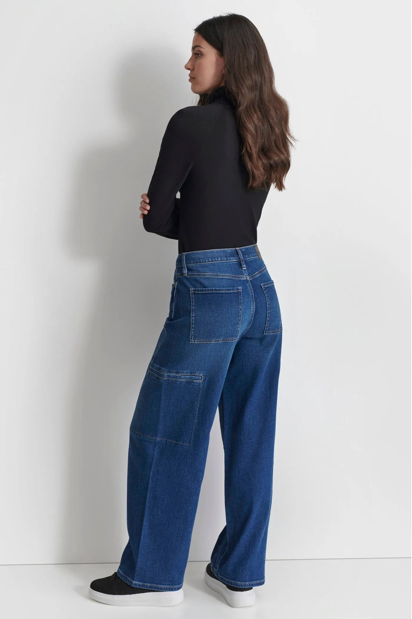 HIGH RISE WIDE LEG CLEAN CARGO sold by DKNY product image thumbnail 4