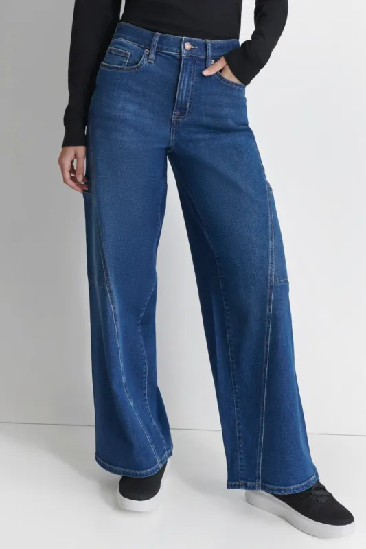 HIGH RISE WIDE LEG CLEAN CARGO sold by DKNY