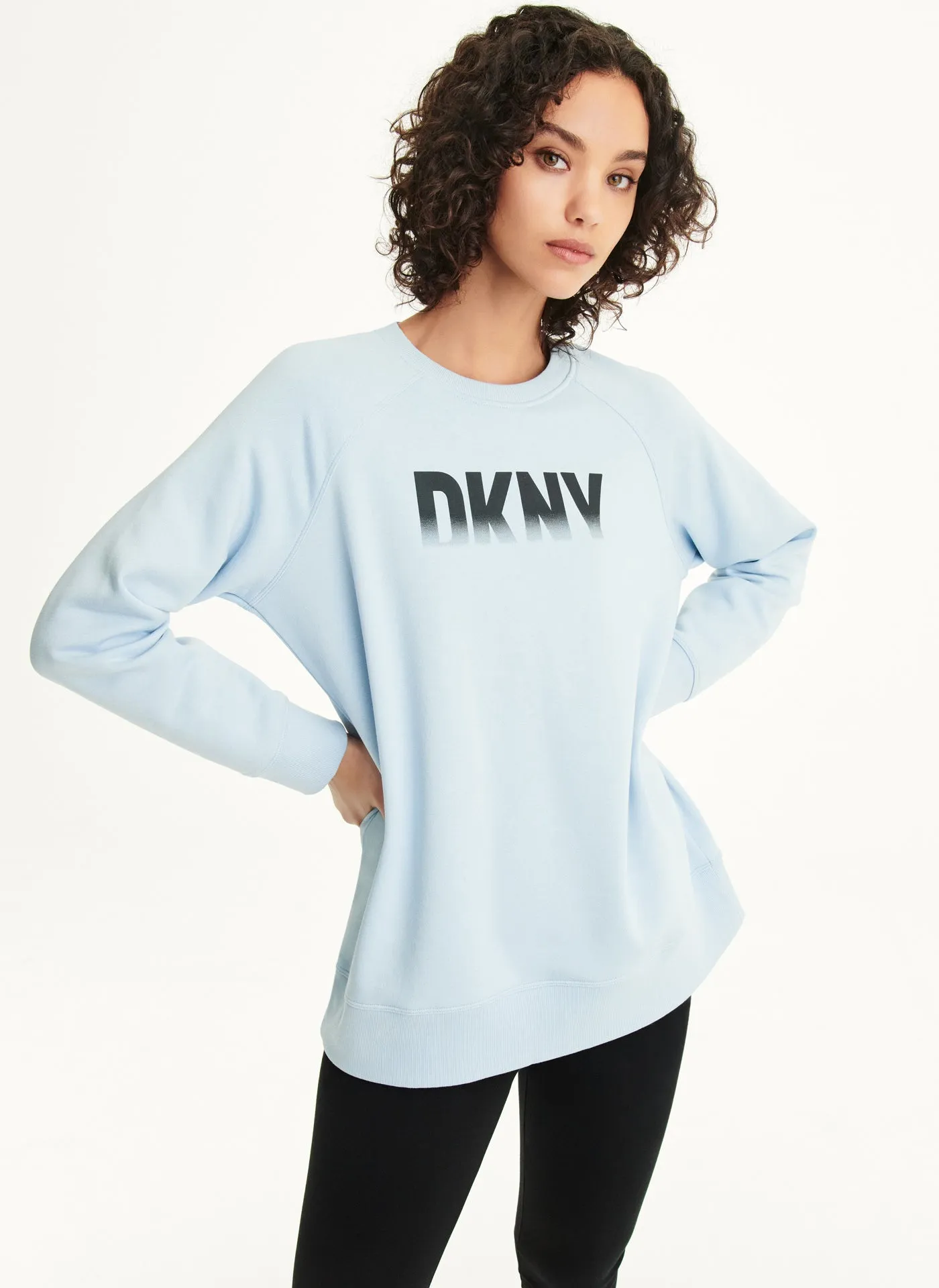 FADE AWAY LOGO CREW NECK PULLOVER sold by DKNY