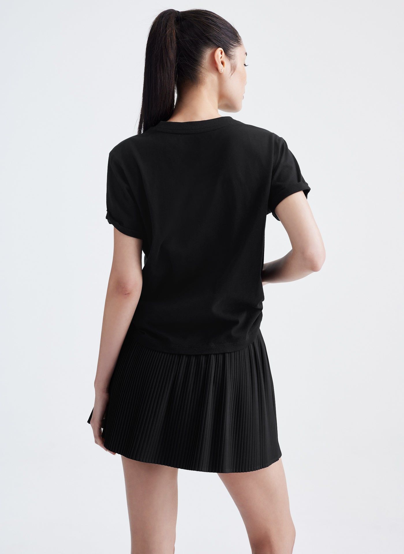 METALLIC BUBBLE LOGO KNOT FRONT TEE sold by DKNY product image thumbnail 3