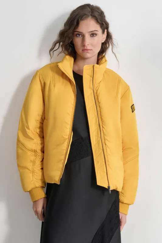 COATED SATIN PUFFER made by DKNY