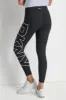 CROPPED MID-RISE LOGO COMPRESSION LEGGING sold by DKNY