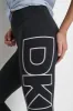 CROPPED MID-RISE LOGO COMPRESSION LEGGING sold by DKNY