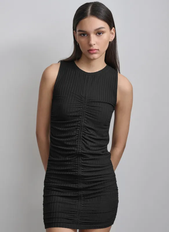 DOUBLE CREPE GAUZE DRESS made by DKNY