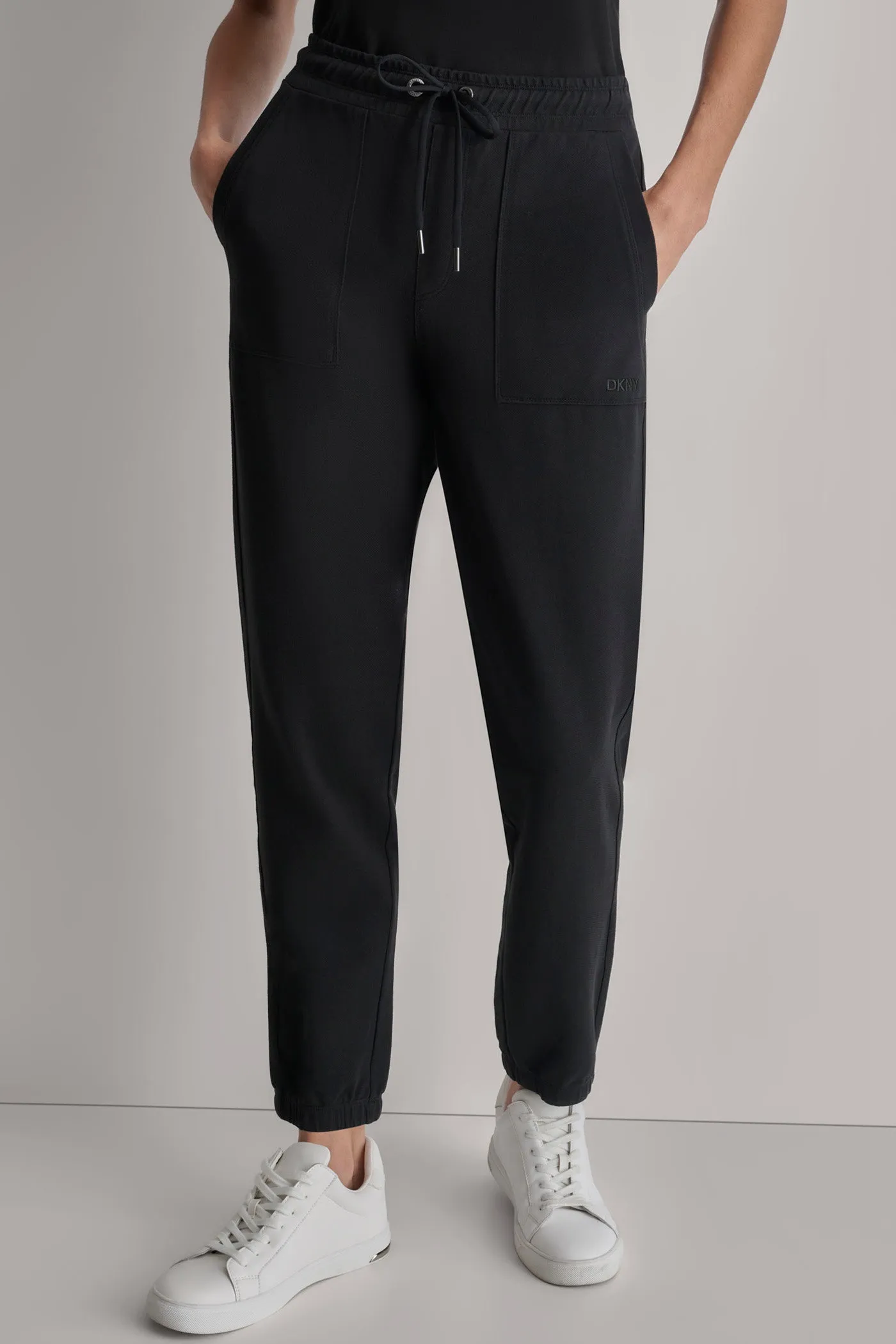 SMOCKED WAISTBAND JOGGER sold by DKNY