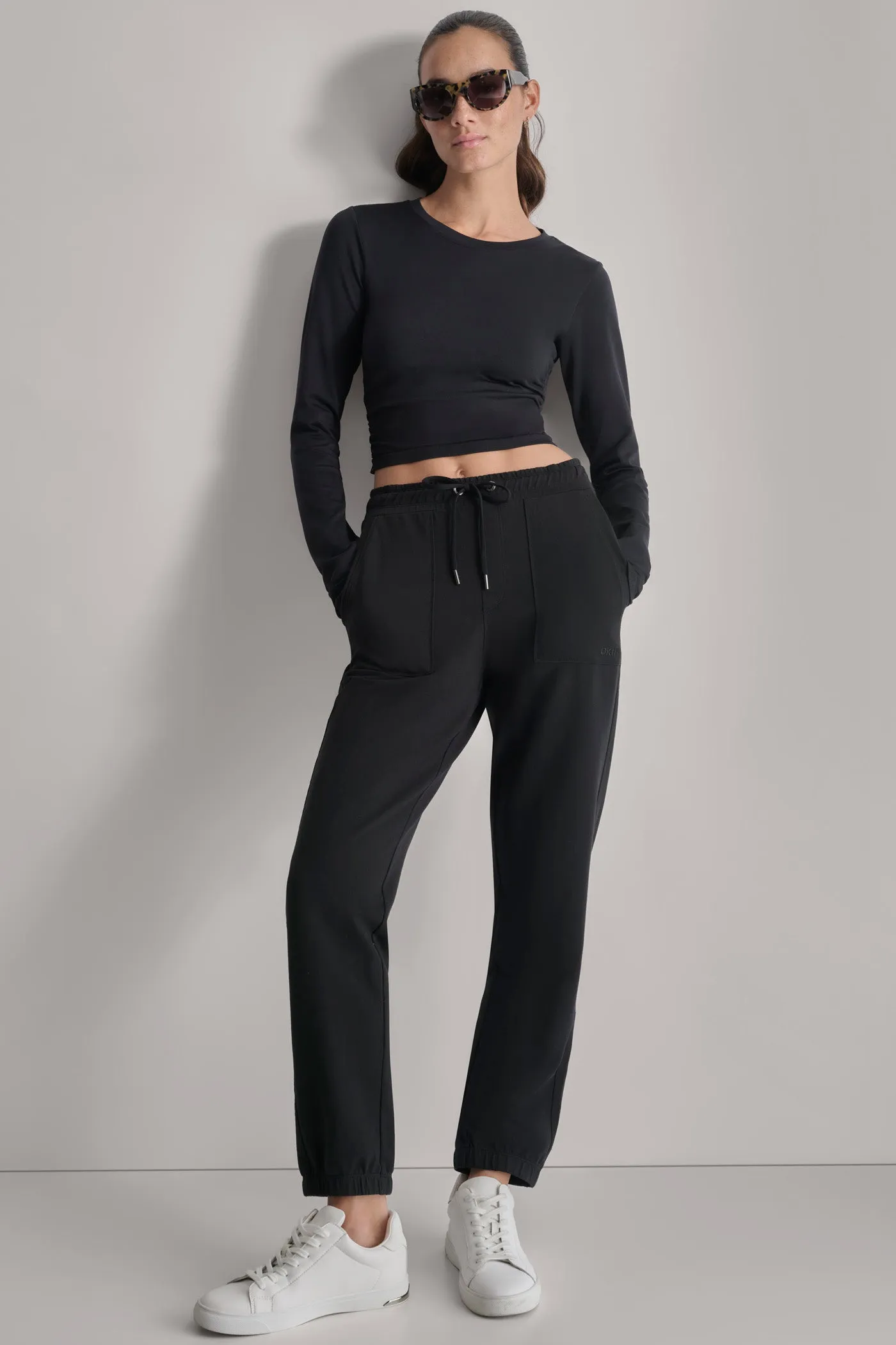 SMOCKED WAISTBAND JOGGER sold by DKNY product image thumbnail 3