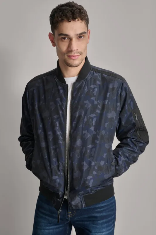 LOGO CAMO BOMBER sold by DKNY